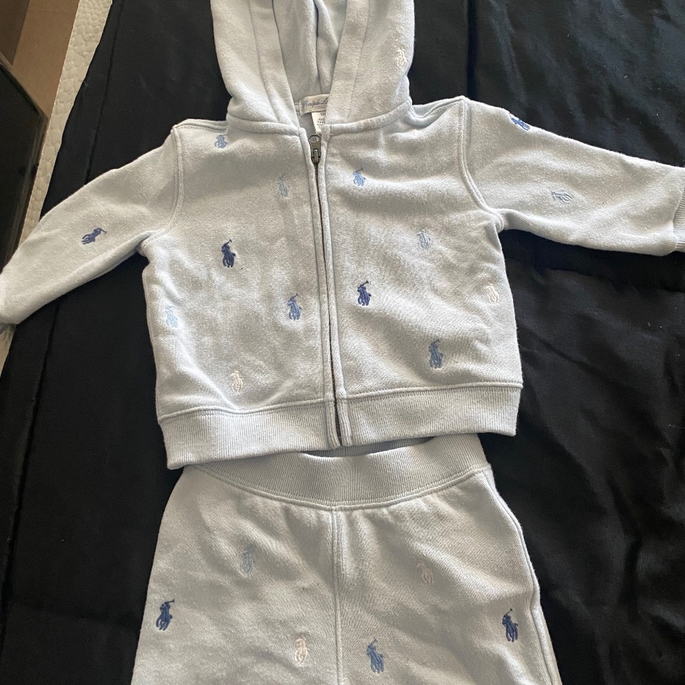 Baby blue Polo jogging suit